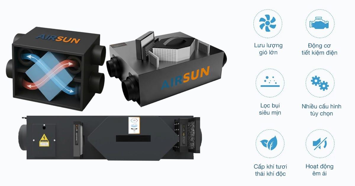 Cấu tạo hệ thống cấp khí tươi cho nhà hàng với các bộ phận chính